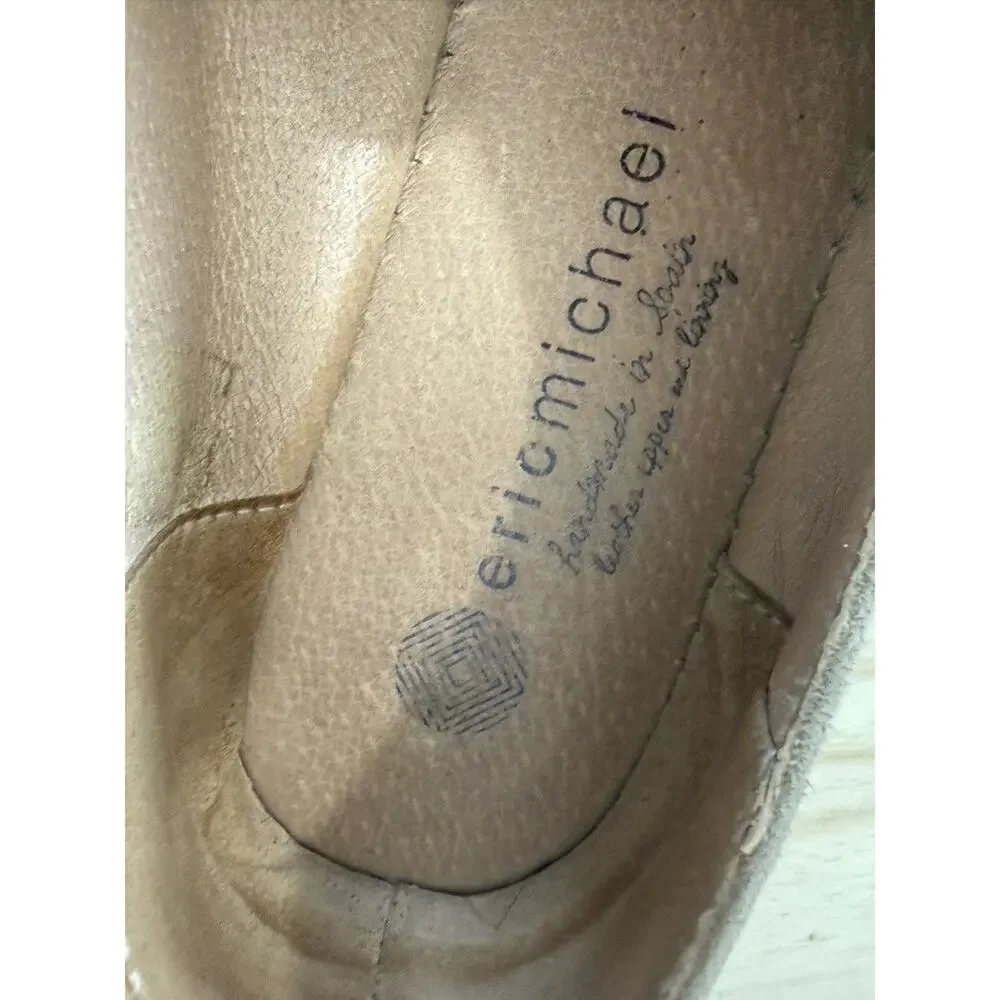 Eric Michael Serena Womens Brown Nubuck Espadrille Platform Shoes Size 39/8.5-9